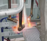 Drehscheiben-Flammen-automatische bronzierende Maschine für Kupfer zerteilt Produktions-Takt 10s/pc