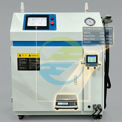 Qualität Refrigerant Filling Equipment Supporting Multi-Refrigerant Precision and MES Traceability Fabrik